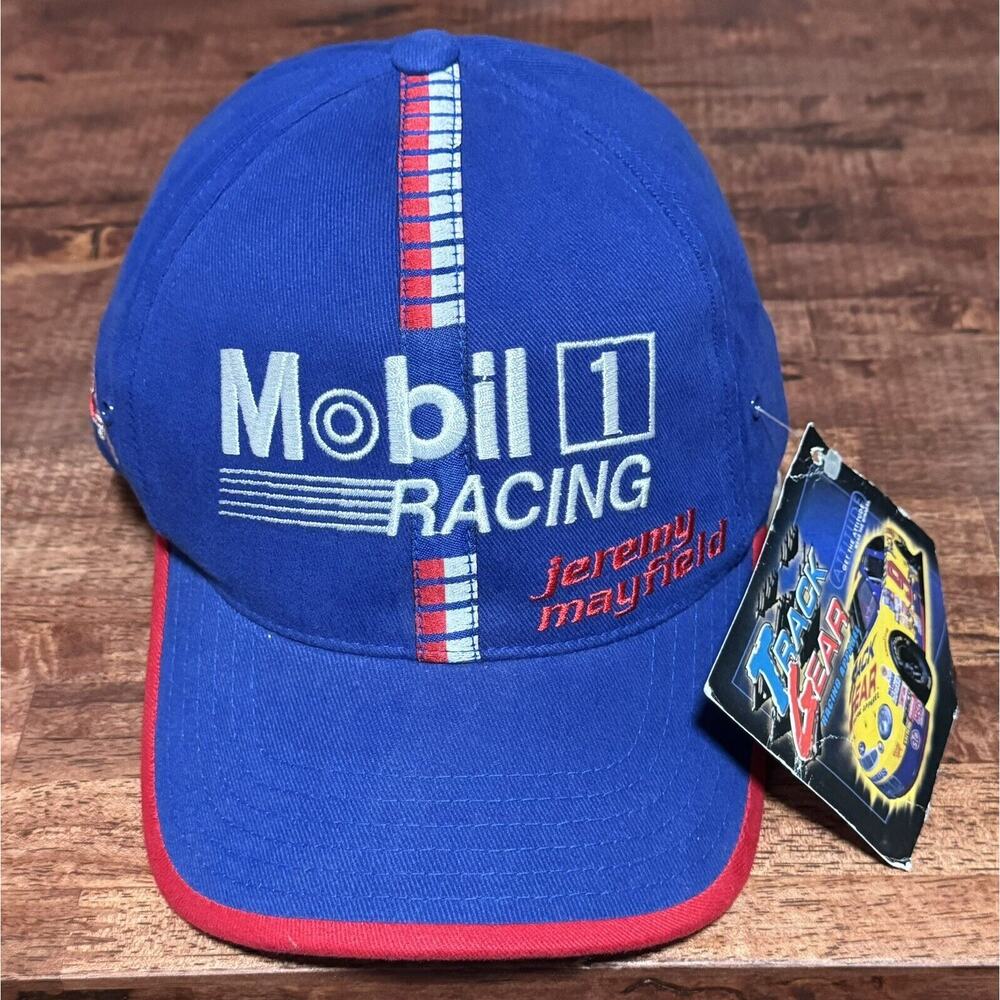 NWT Jeremy Mayfield #12 Mobil Racing Adjustable Hat